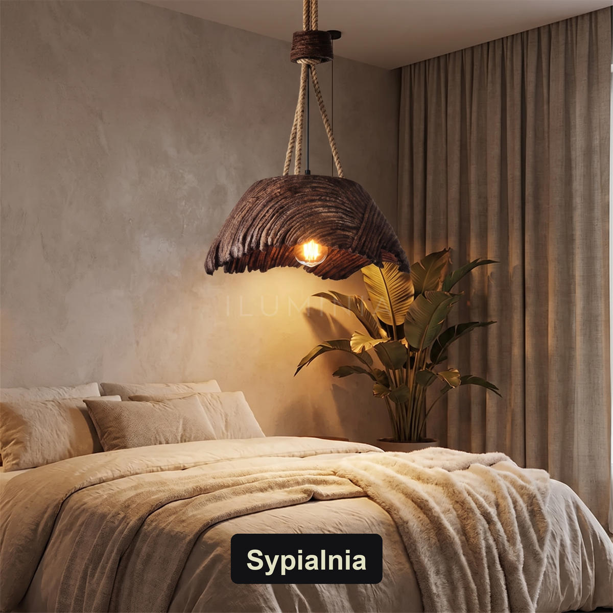 Lampa rustykalna wisząca | Gemmella