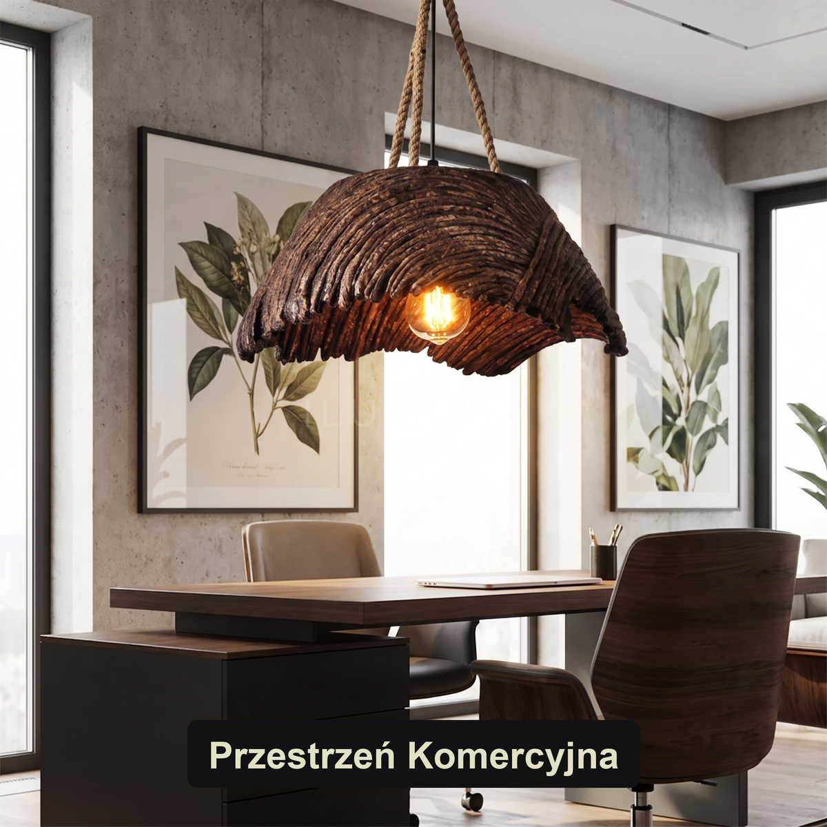 Lampa rustykalna wisząca | Gemmella