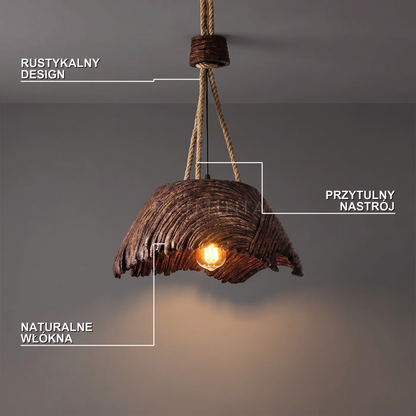 Lampa rustykalna wisząca | Gemmella