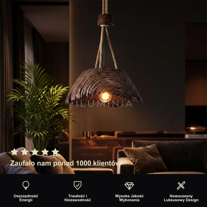Lampa rustykalna wisząca | Gemmella