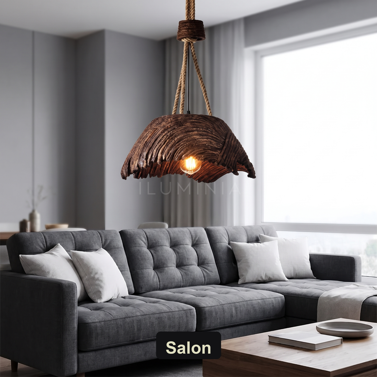 Lampa rustykalna wisząca | Gemmella