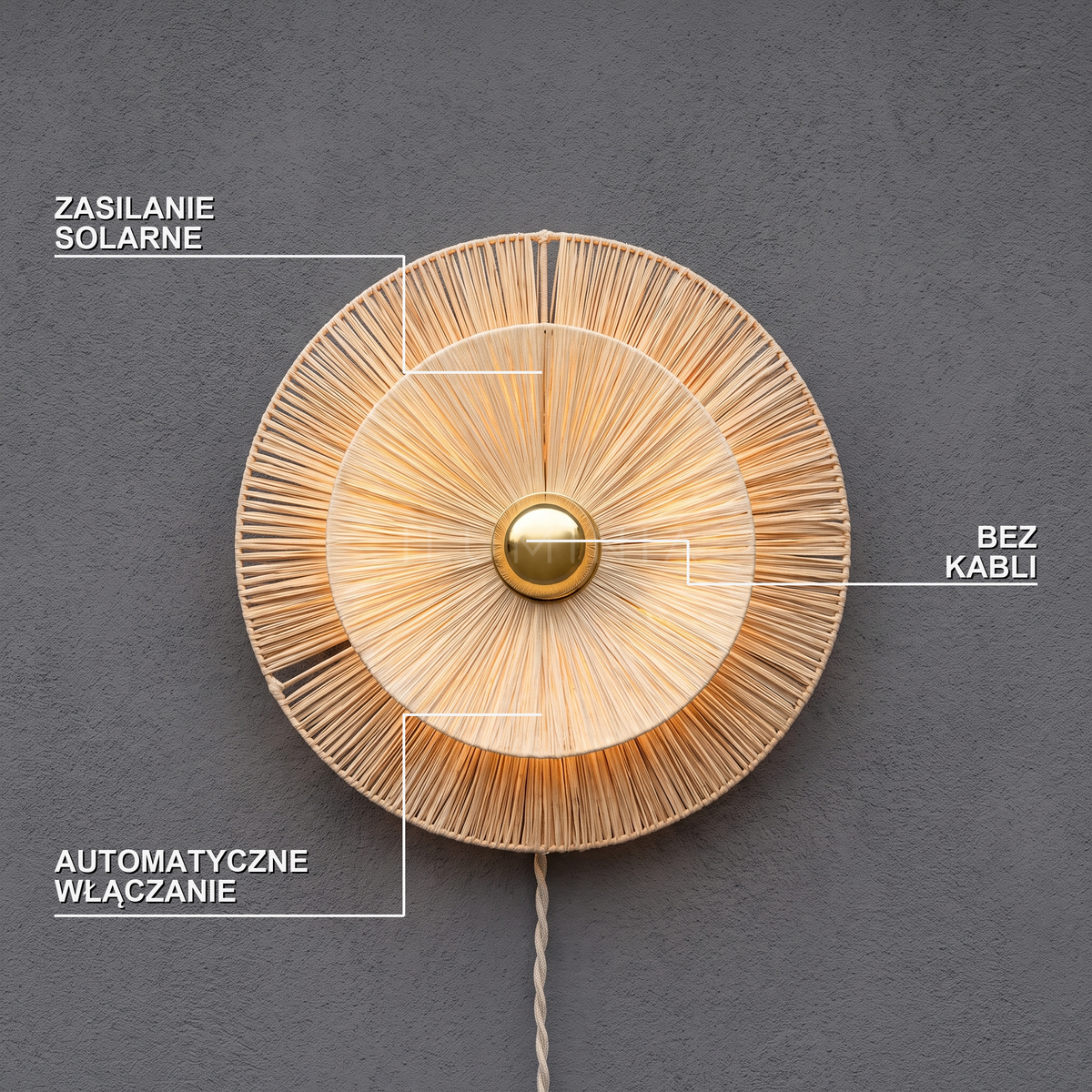 Lampa solarna kinkiet | SOLARO