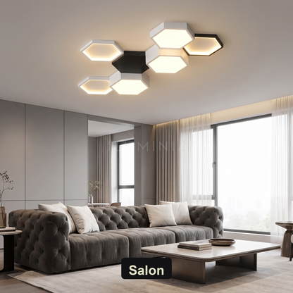 Lampa sufitowa biała plafon | Fioriva – salon