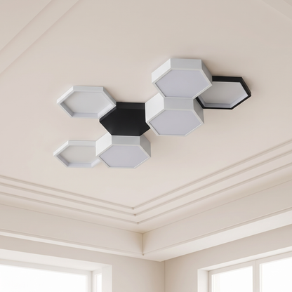 Lampa sufitowa biała plafon | Fioriva