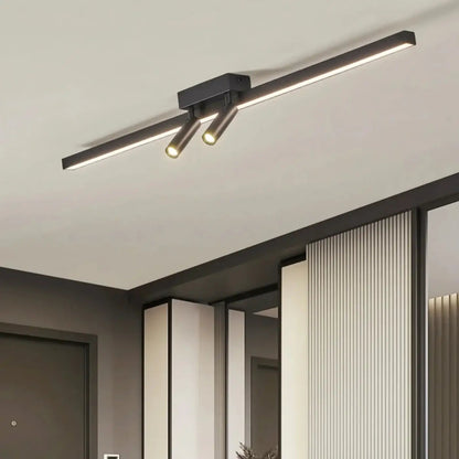Lampa sufitowa plafon czarna
