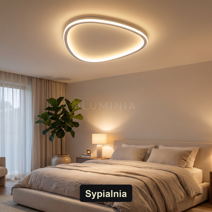Lampa sufitowa plafon LED | Novira – sypialnia