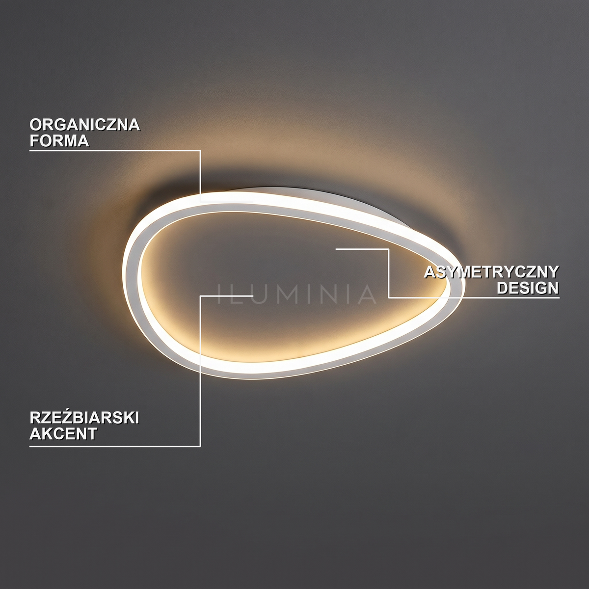 Lampa sufitowa plafon LED | Novira – cechy i funkcje