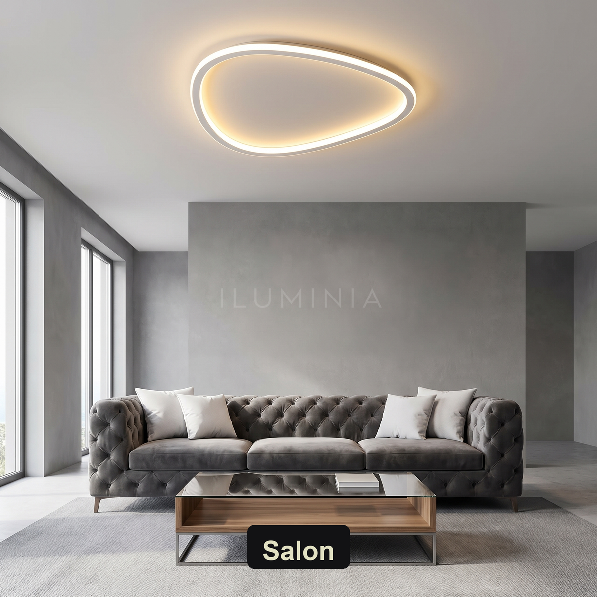 Lampa sufitowa plafon LED | Novira – salon