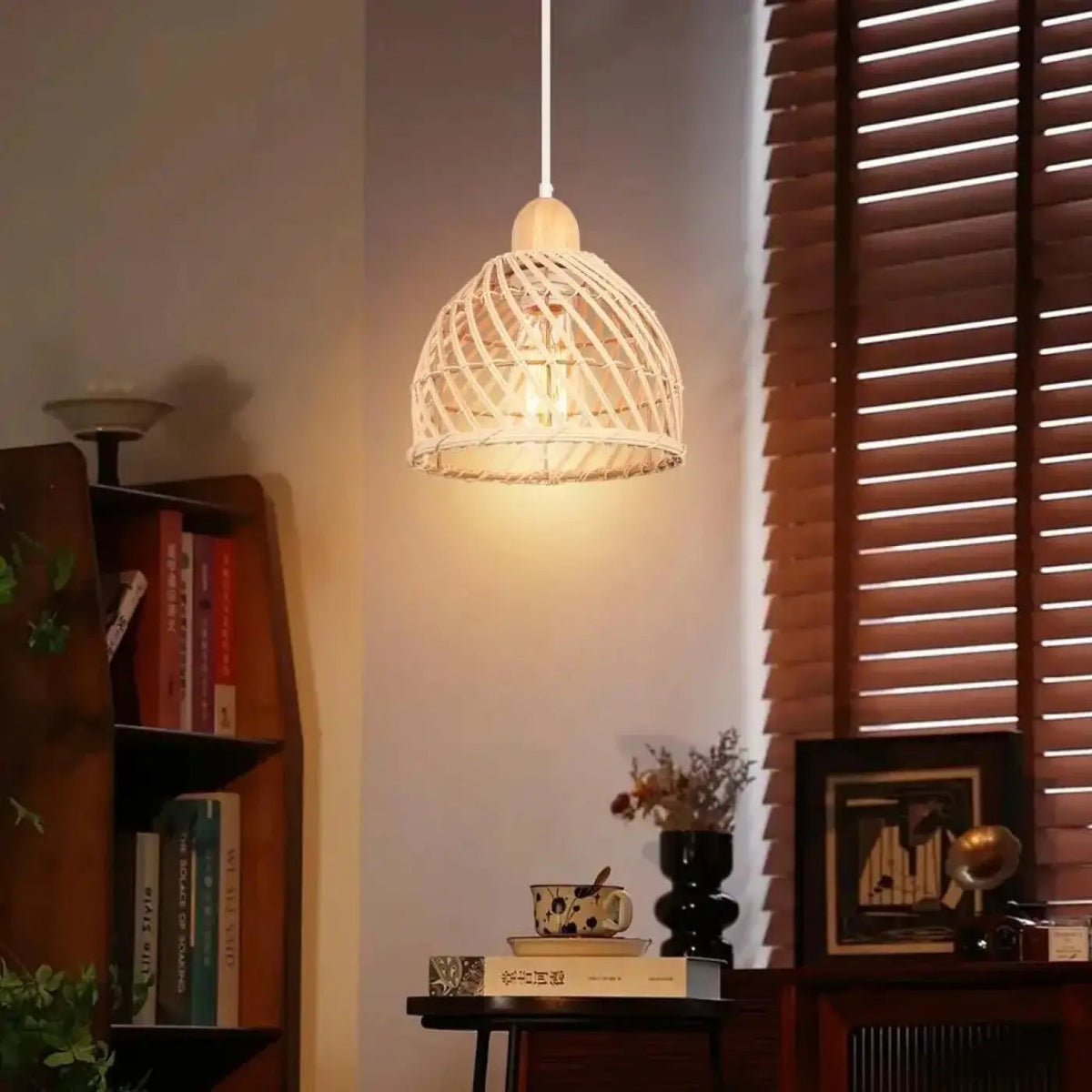 Lampa sufitowa wisząca drewniana | Umbetta