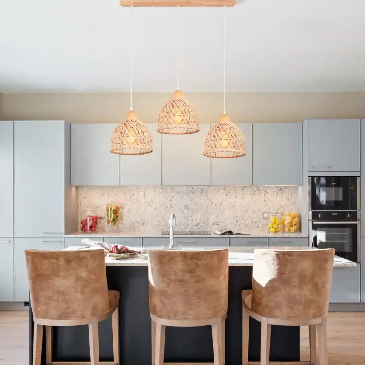 Lampa sufitowa wisząca drewniana | Umbetta