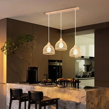 Lampa sufitowa wisząca drewniana | Umbetta