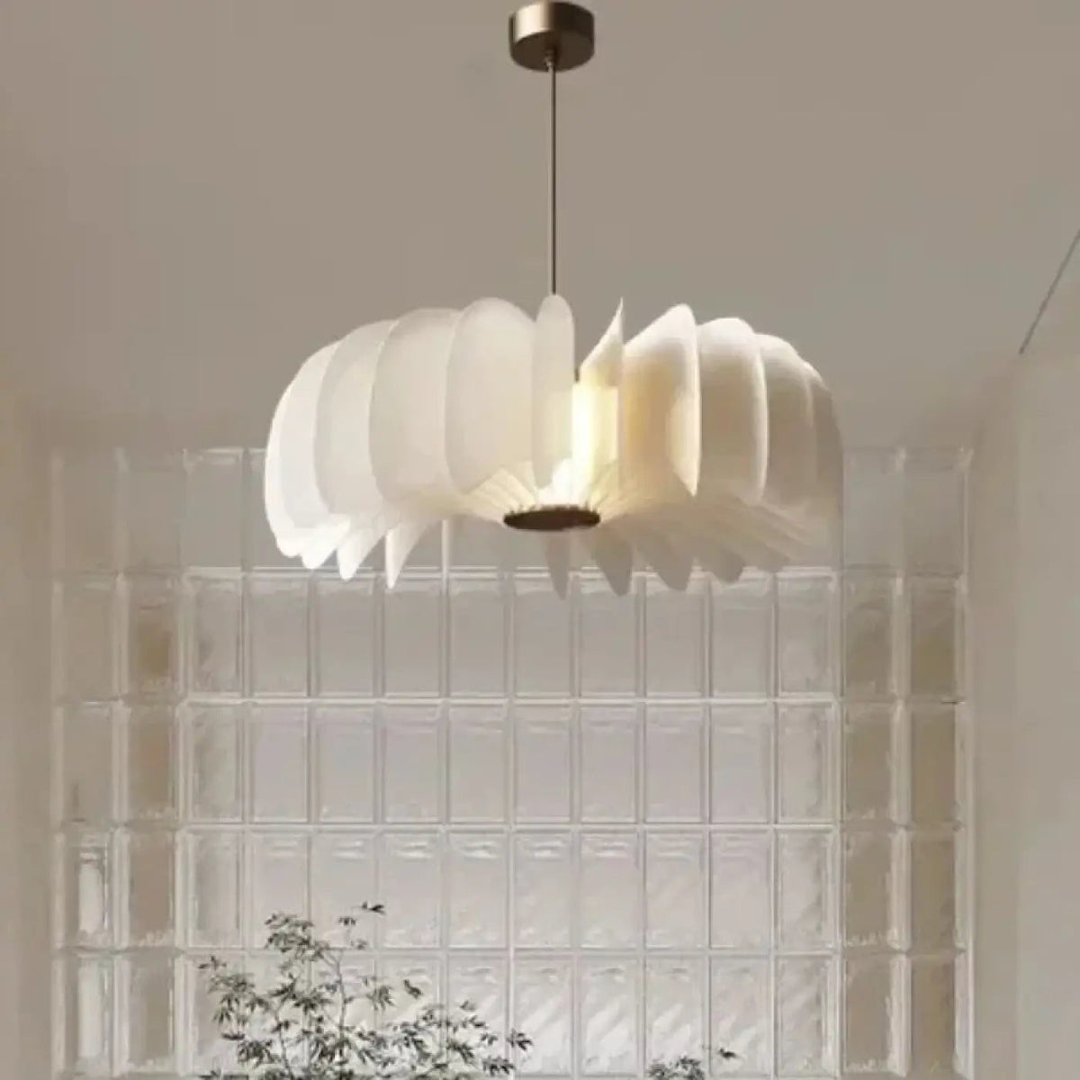Lampa wisząca akrylowa biała LED | Vallola