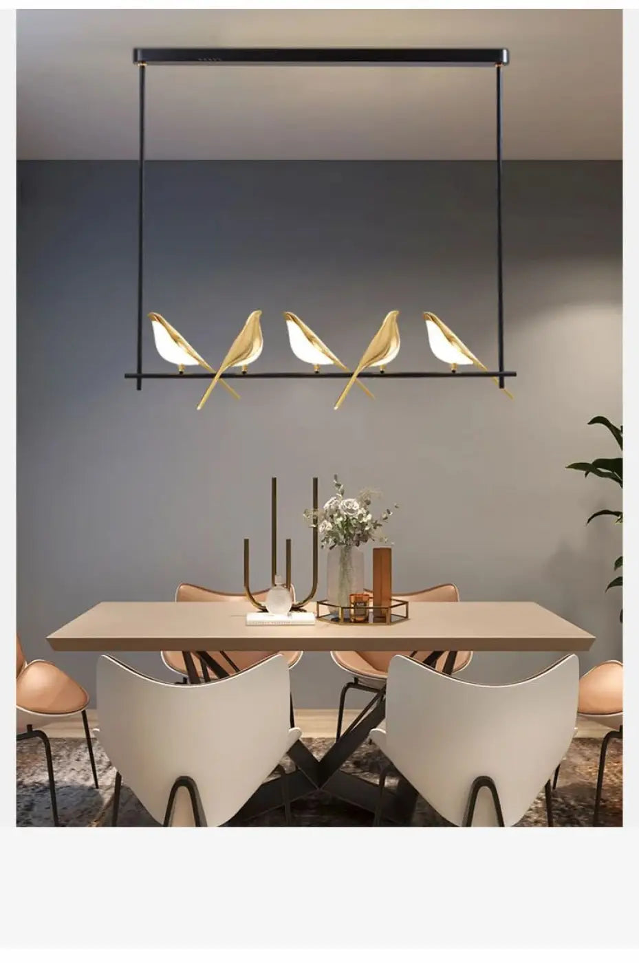 Lampa wisząca aluminiowa akrylowa złota | Laurelia