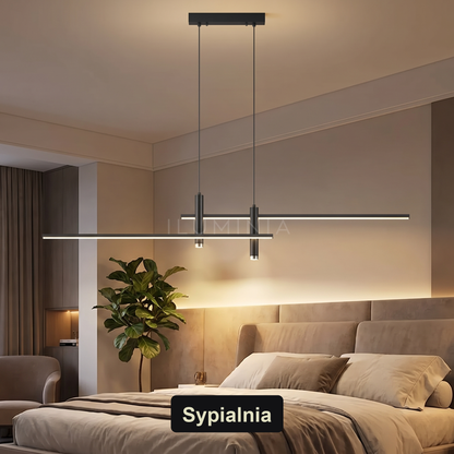 Lampa wisząca aluminium | Tessella – sypialnia
