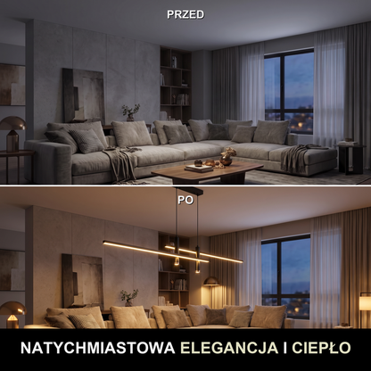 Lampa wisząca aluminium | Tessella – przed i po