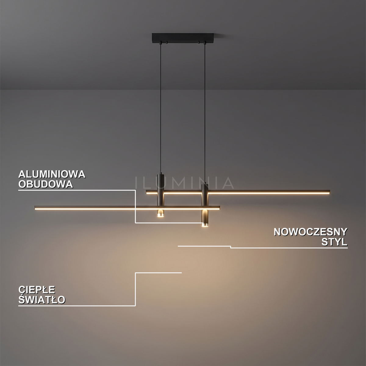 Lampa wisząca aluminium | Tessella – cechy i funkcje