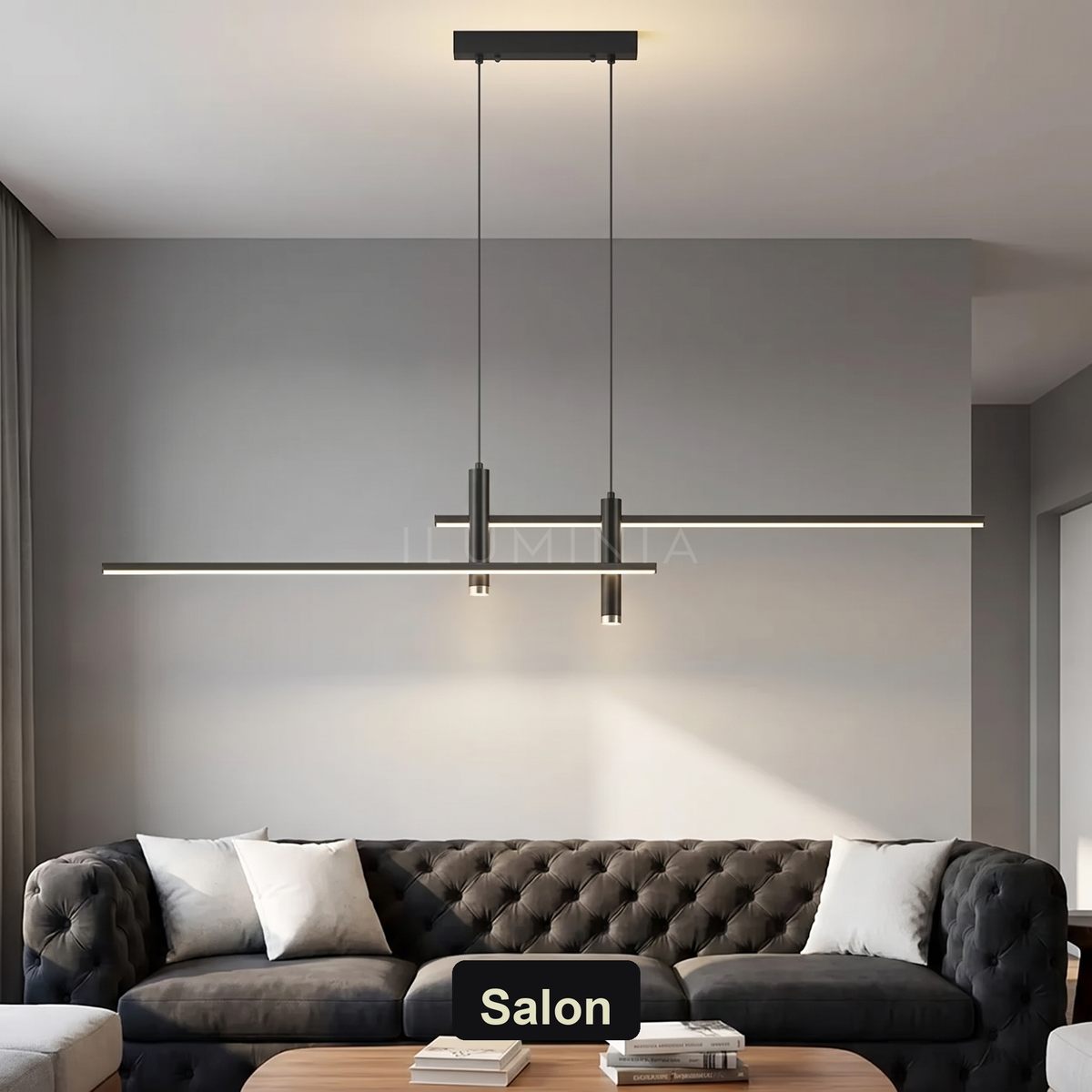 Lampa wisząca aluminium | Tessella – salon