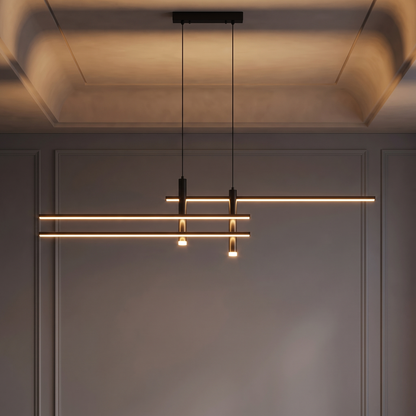 Lampa wisząca aluminium | Tessella – zapalone światło