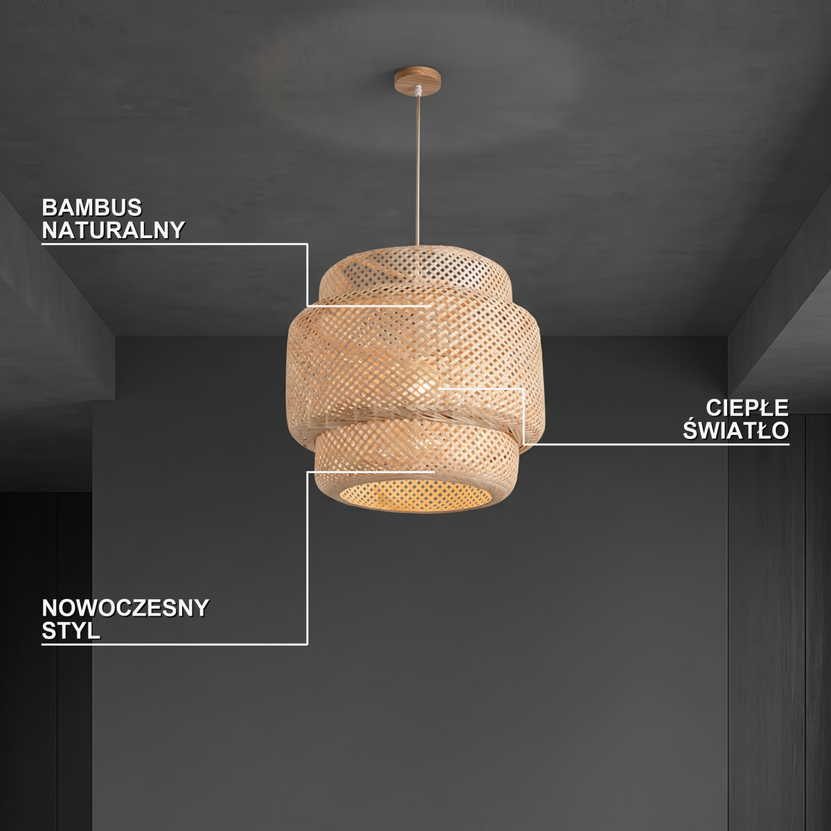 Lampa wisząca bambus | Estara