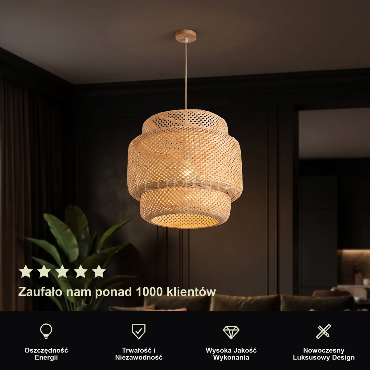 Lampa wisząca bambus | Estara