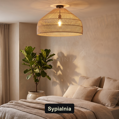 Lampa wisząca beżowa | Isolina