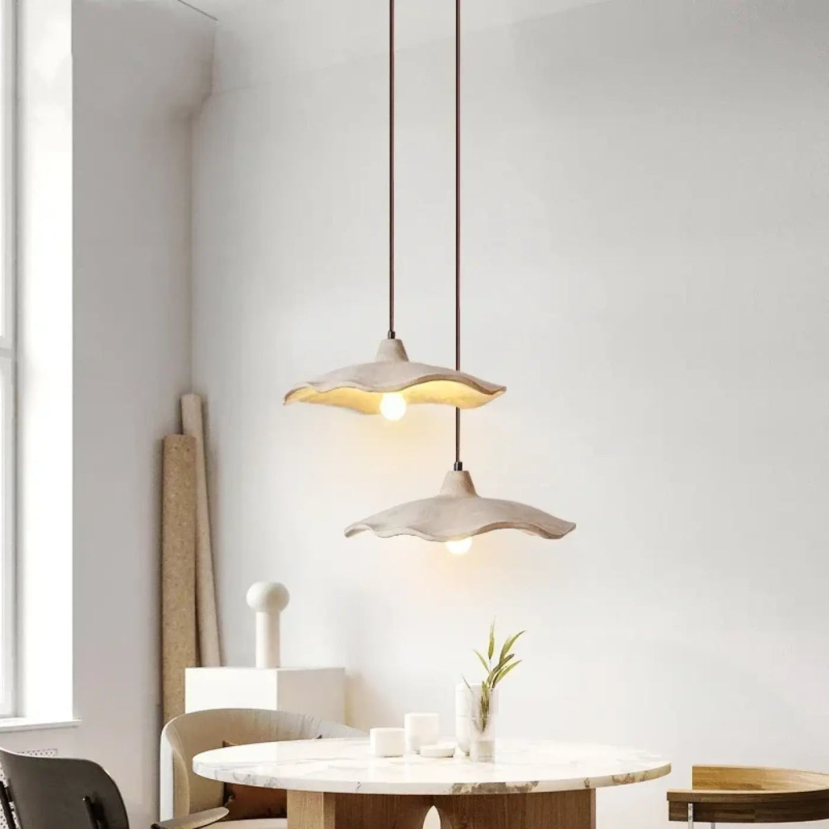 Lampa wisząca biały klosz | Silosa
