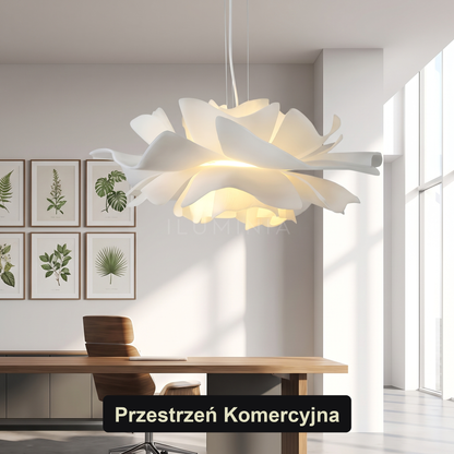 Lampa wisząca biały kwiat | Umbisa