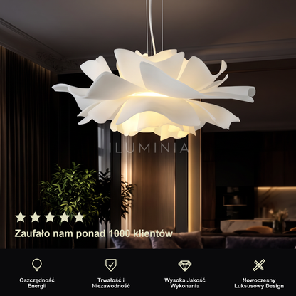 Lampa wisząca biały kwiat | Umbisa