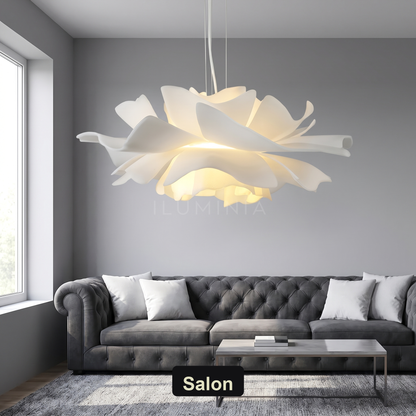 Lampa wisząca biały kwiat | Umbisa