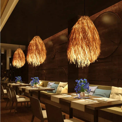 Lampa wisząca boho designerska naturalna | Perara