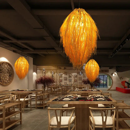 Lampa wisząca boho designerska naturalna | Perara