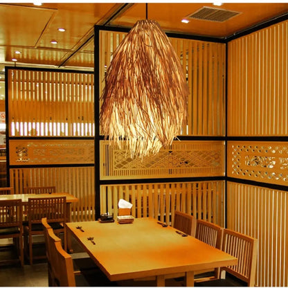 Lampa wisząca boho designerska naturalna | Perara