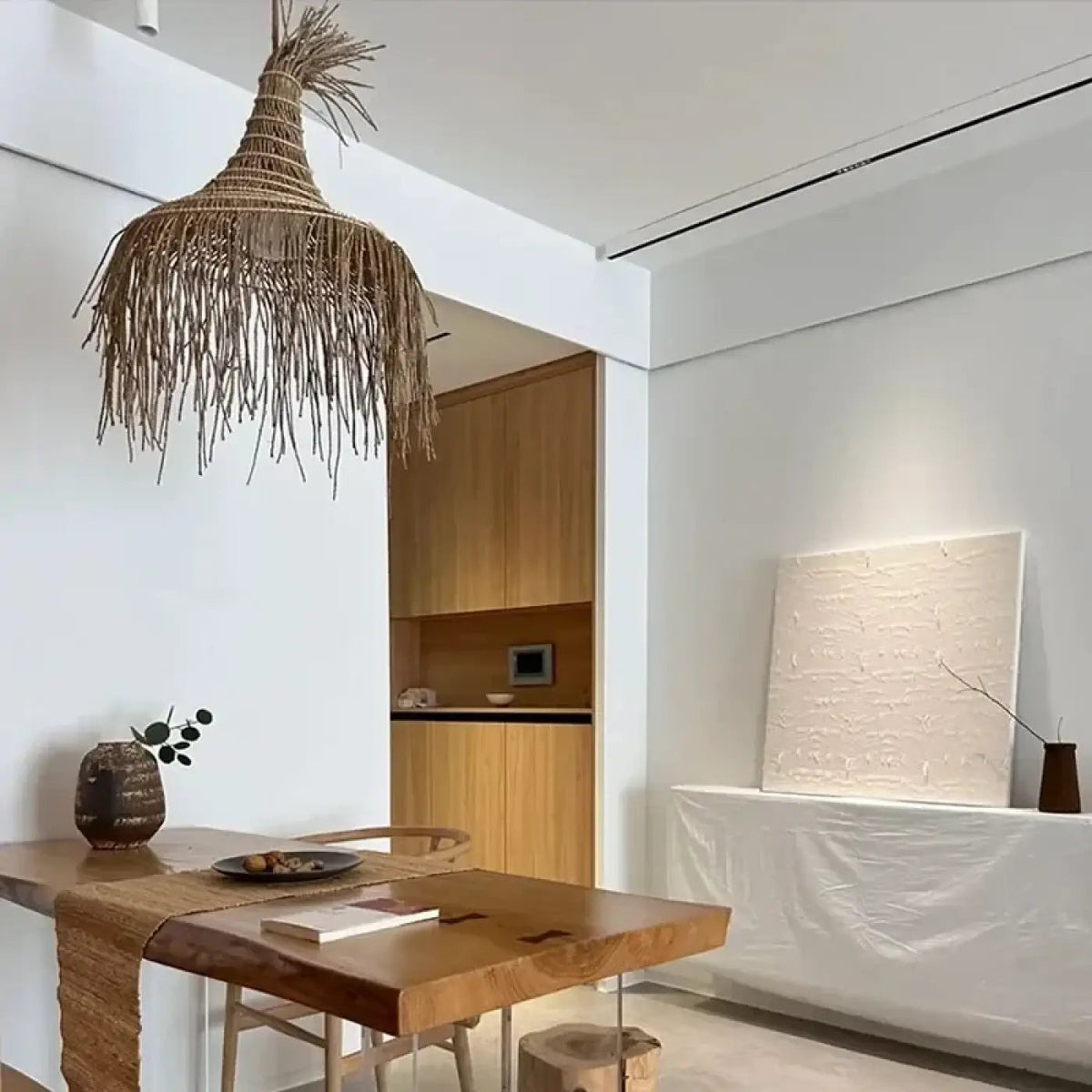 Lampa wisząca boho elegancka naturalna | Magnicia