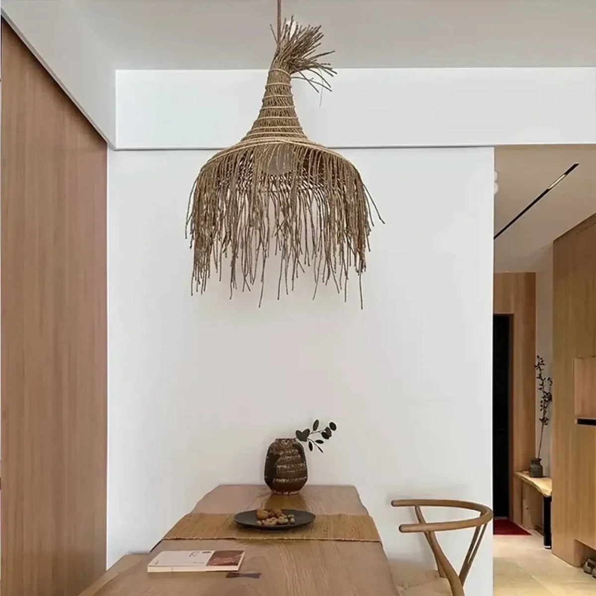 Lampa wisząca boho elegancka naturalna | Magnicia