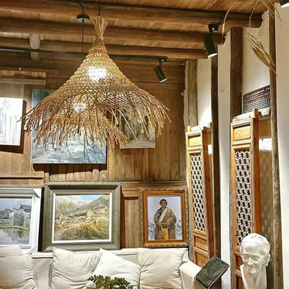 Lampa wisząca boho elegancka naturalna | Magnicia