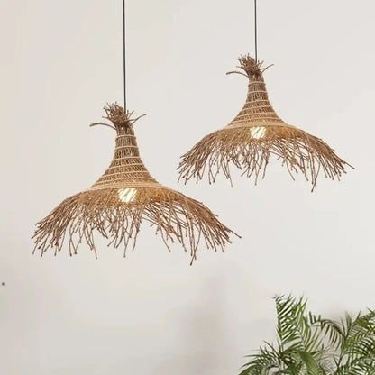 Lampa wisząca boho elegancka naturalna | Magnicia