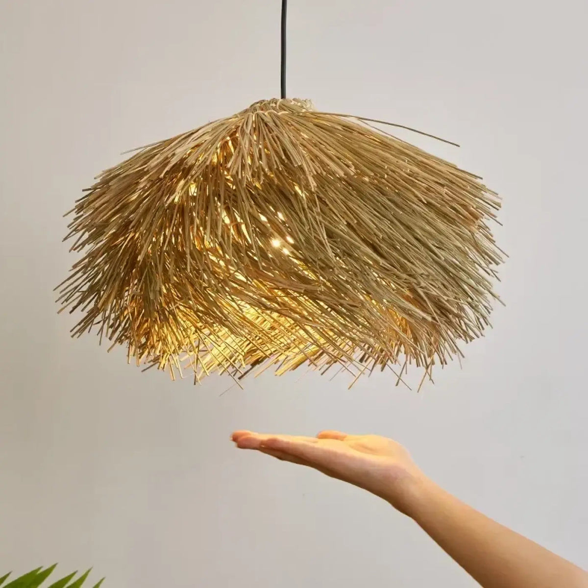 Lampa wisząca boho oryginalna naturalna | Prattisa