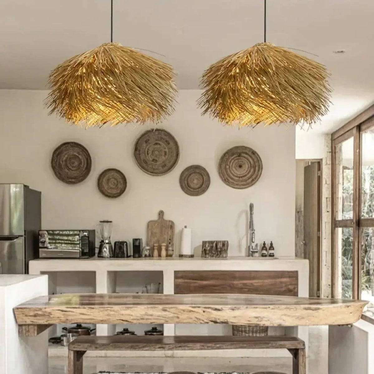 Lampa wisząca boho oryginalna naturalna | Prattisa