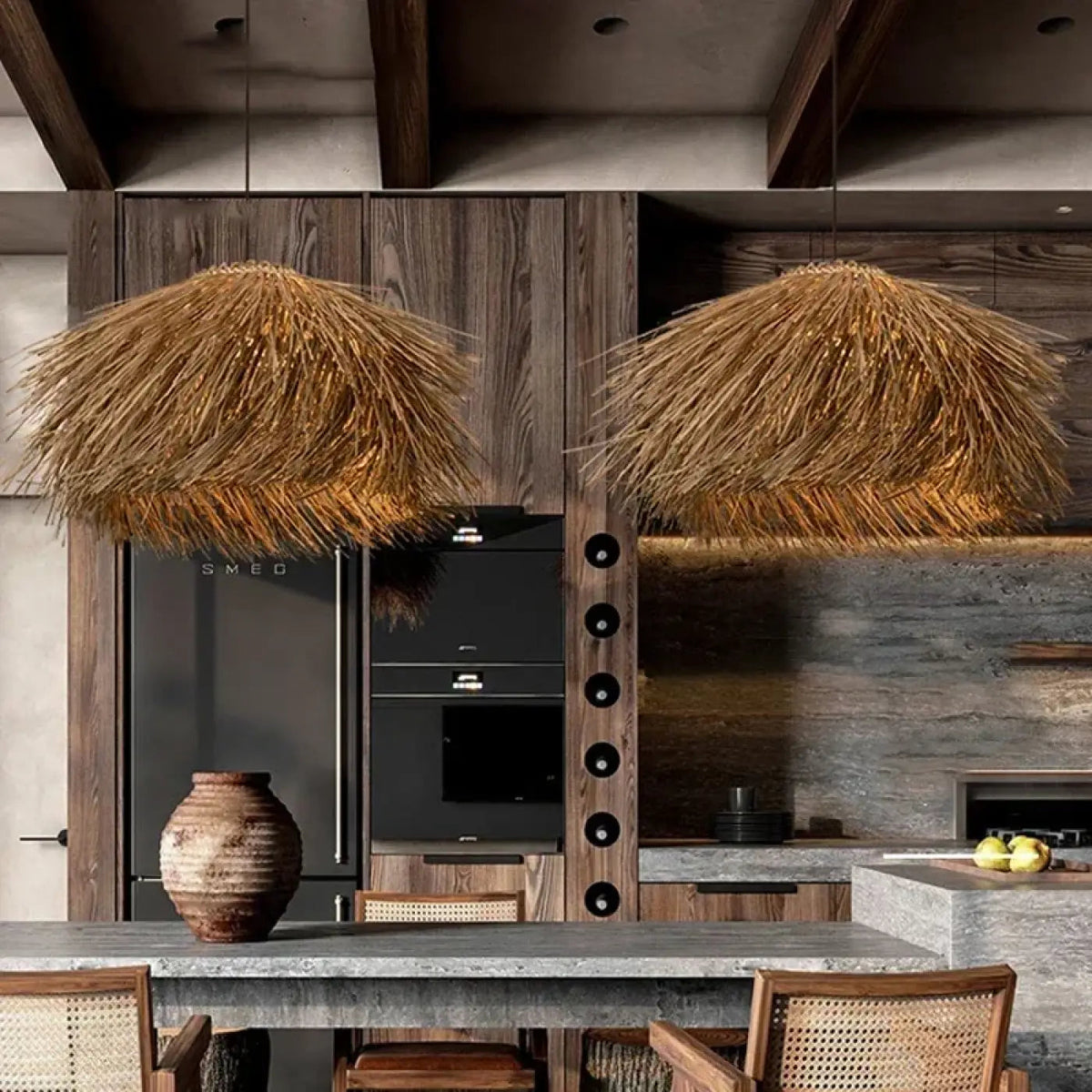 Lampa wisząca boho oryginalna naturalna | Prattisa