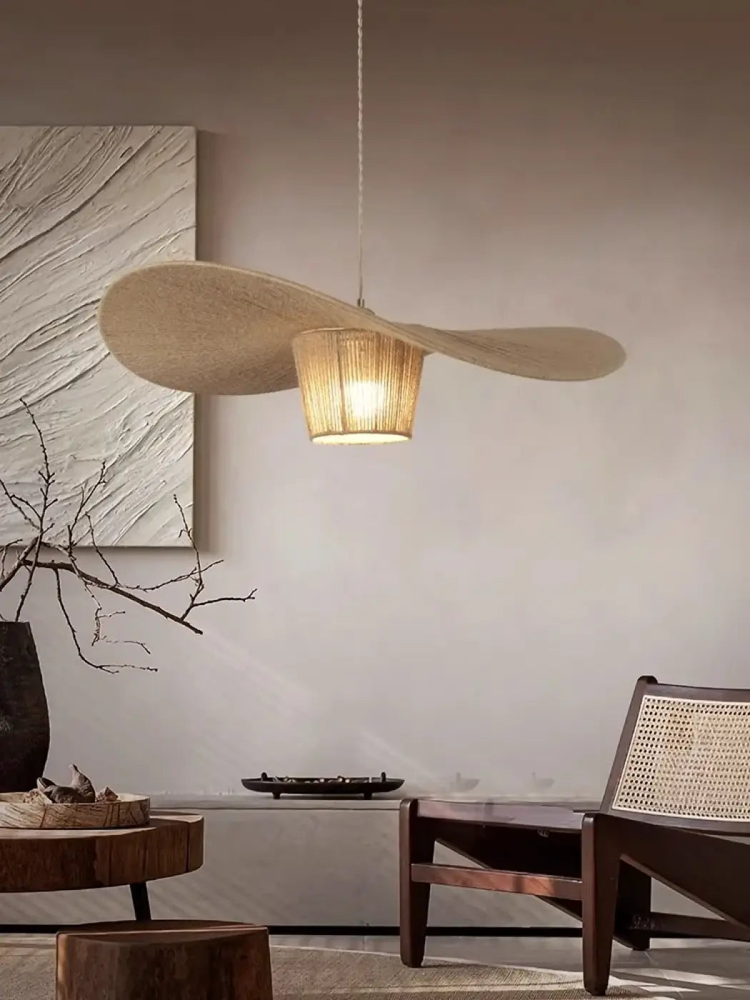 Lampa wisząca boho rattan | Verdita