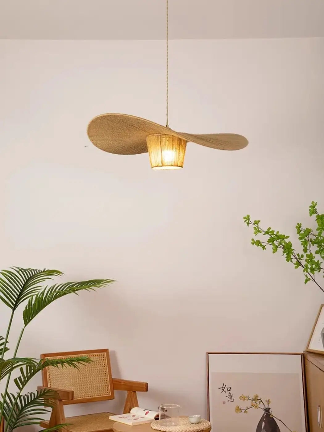 Lampa wisząca boho rattan | Verdita