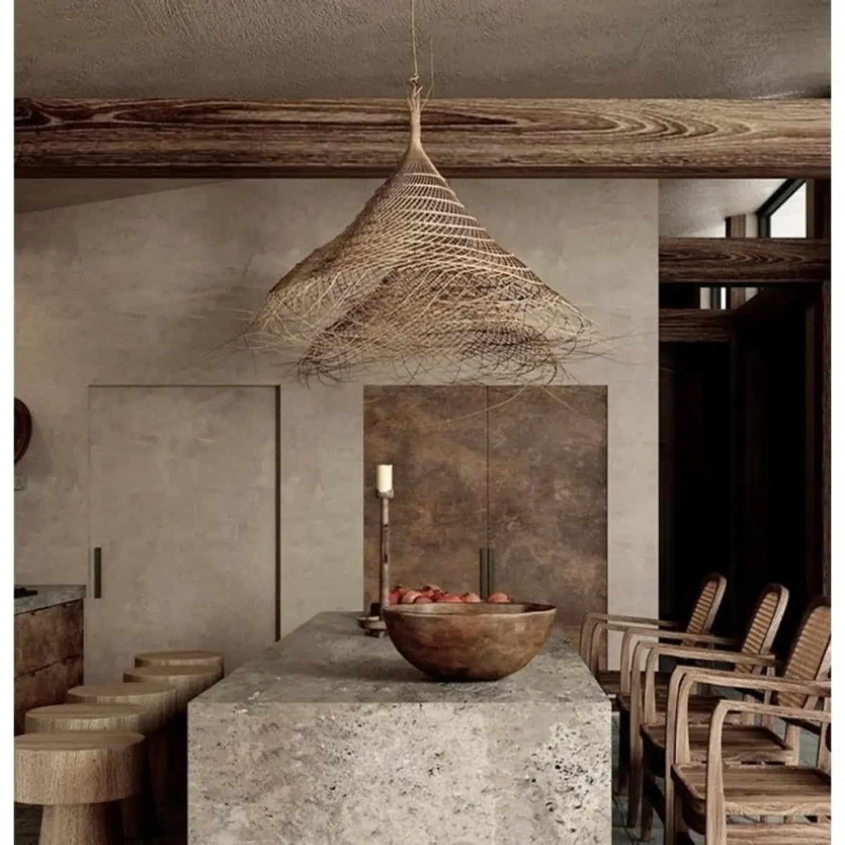 Lampa wisząca boho stożkowa | Vivora
