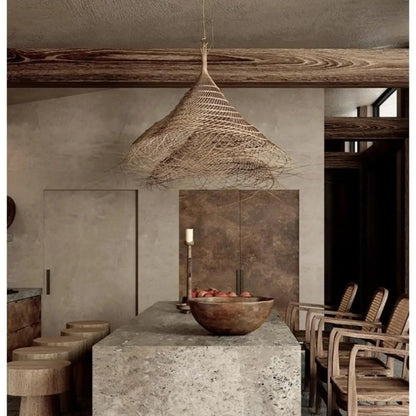 Lampa wisząca boho stożkowa | Vivora