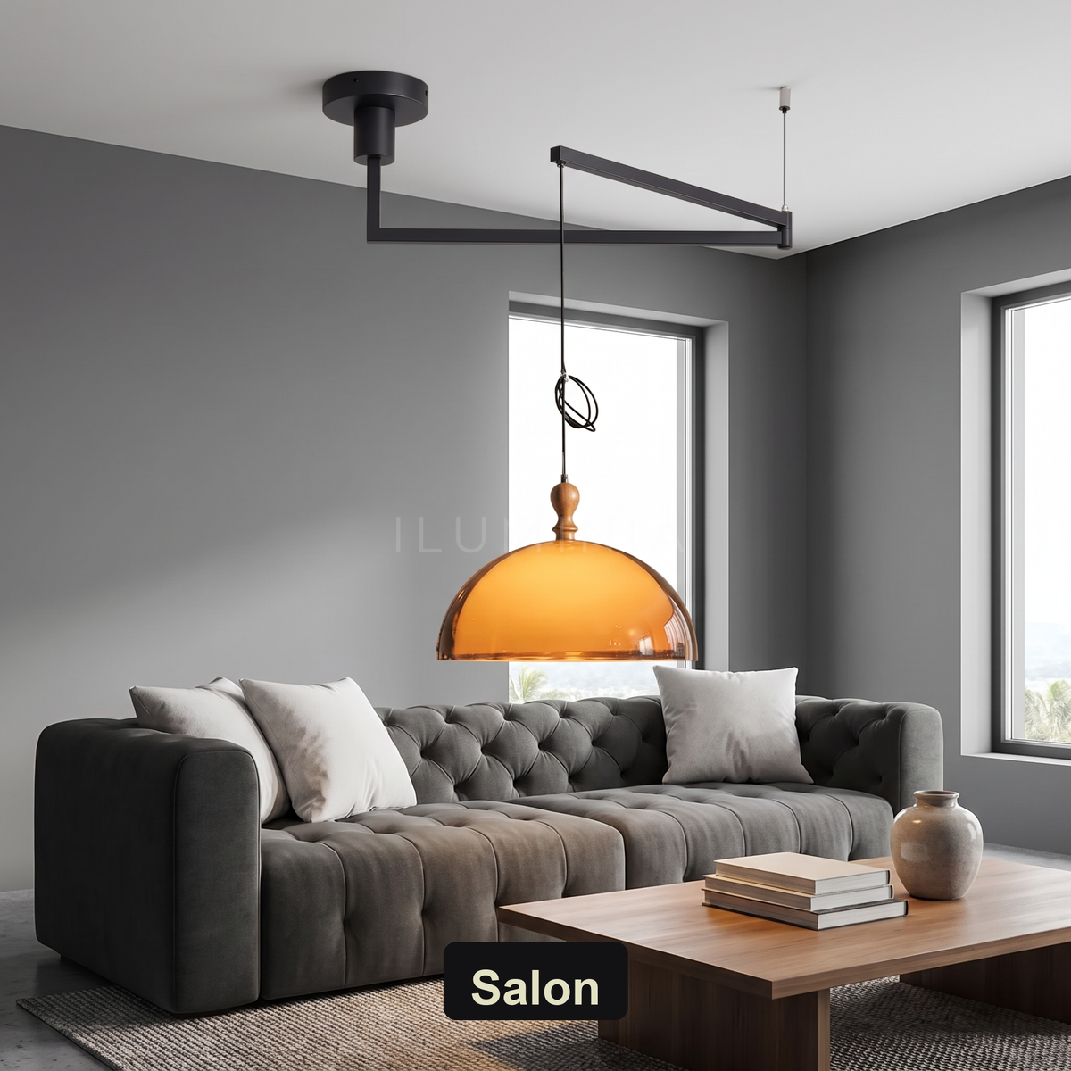 Lampa wisząca bursztynowa | Ramanta
