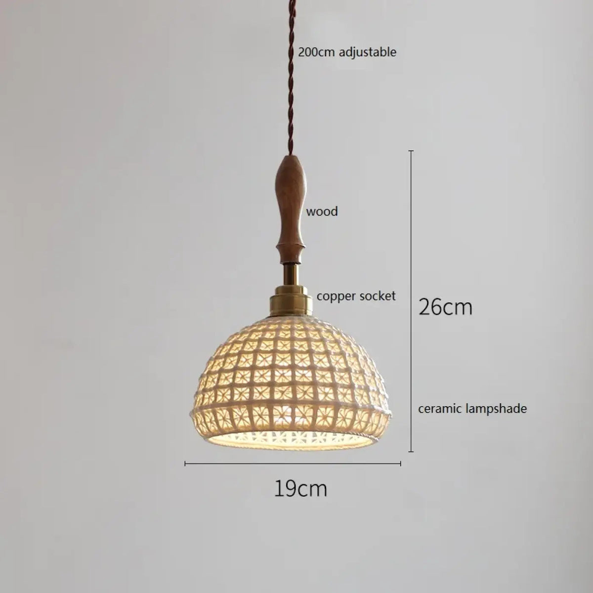 Lampa wisząca ceramiczna | Danella