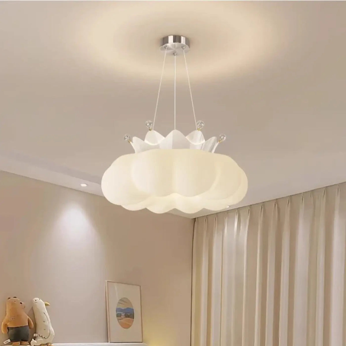 Lampa wisząca chmura biała dziecięca | Lambora