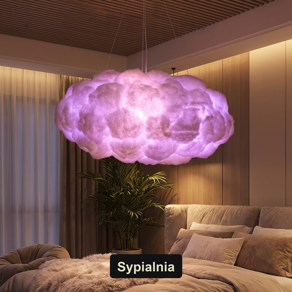 Lampa wisząca chmurka | Fabriosa – sypialnia