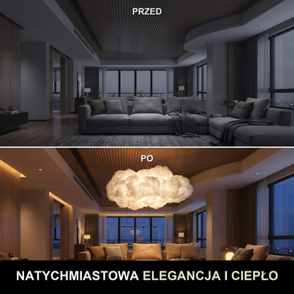 Lampa wisząca chmurka | Fabriosa – przed i po
