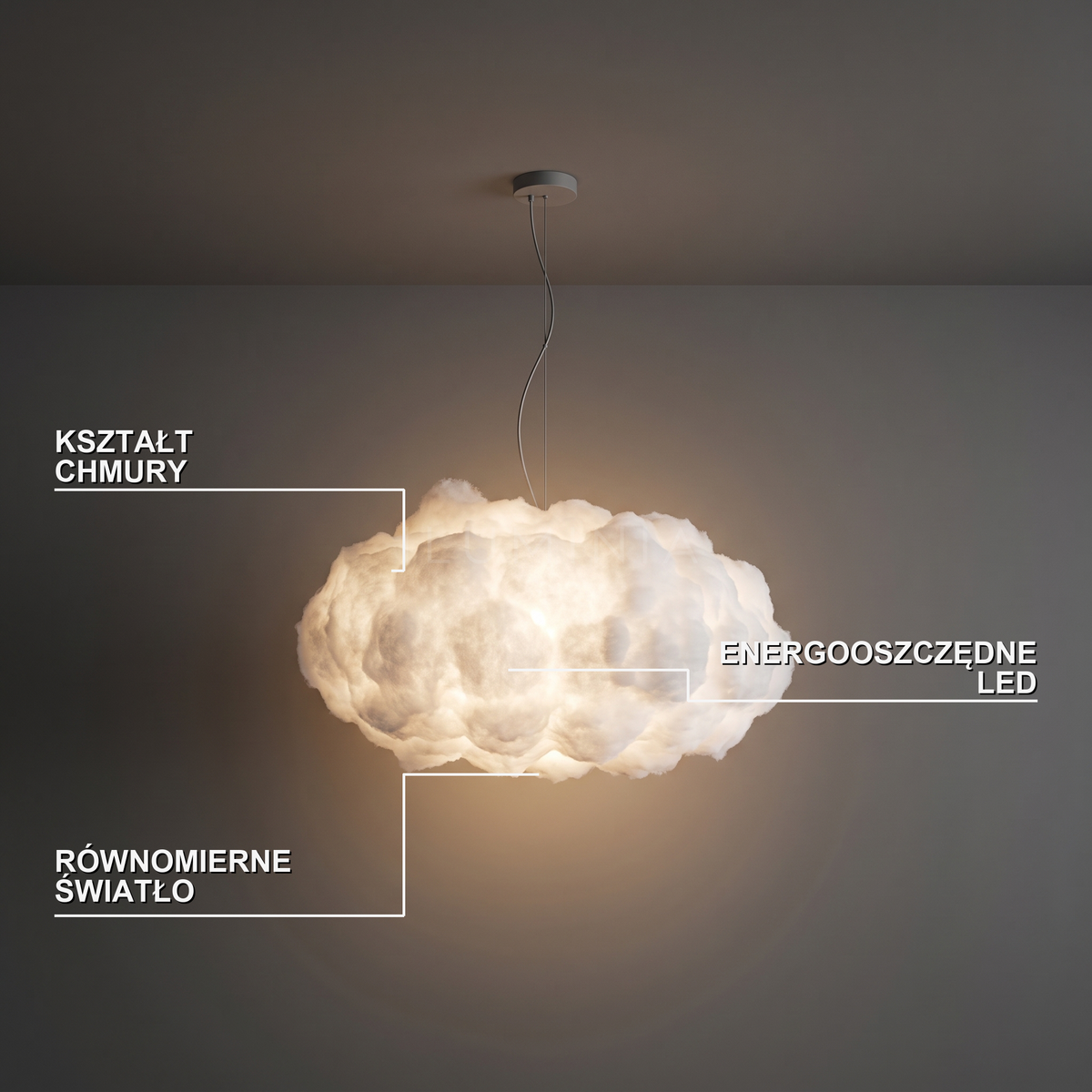 Lampa wisząca chmurka | Fabriosa – cechy i funkcje