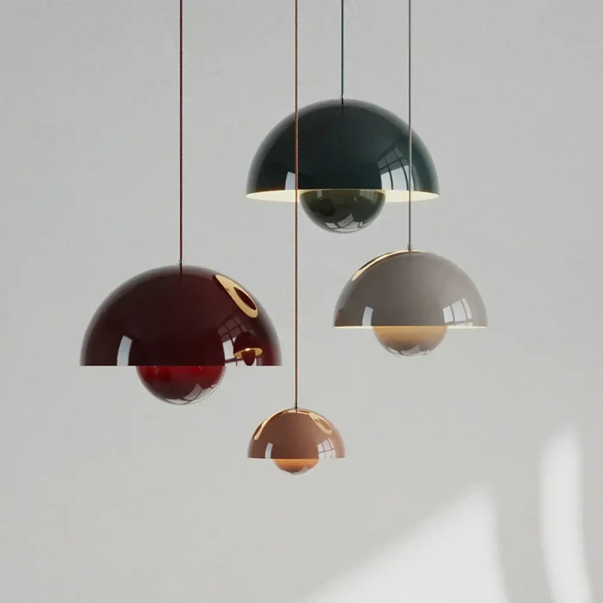 Lampa wisząca czarna biała | Adrita
